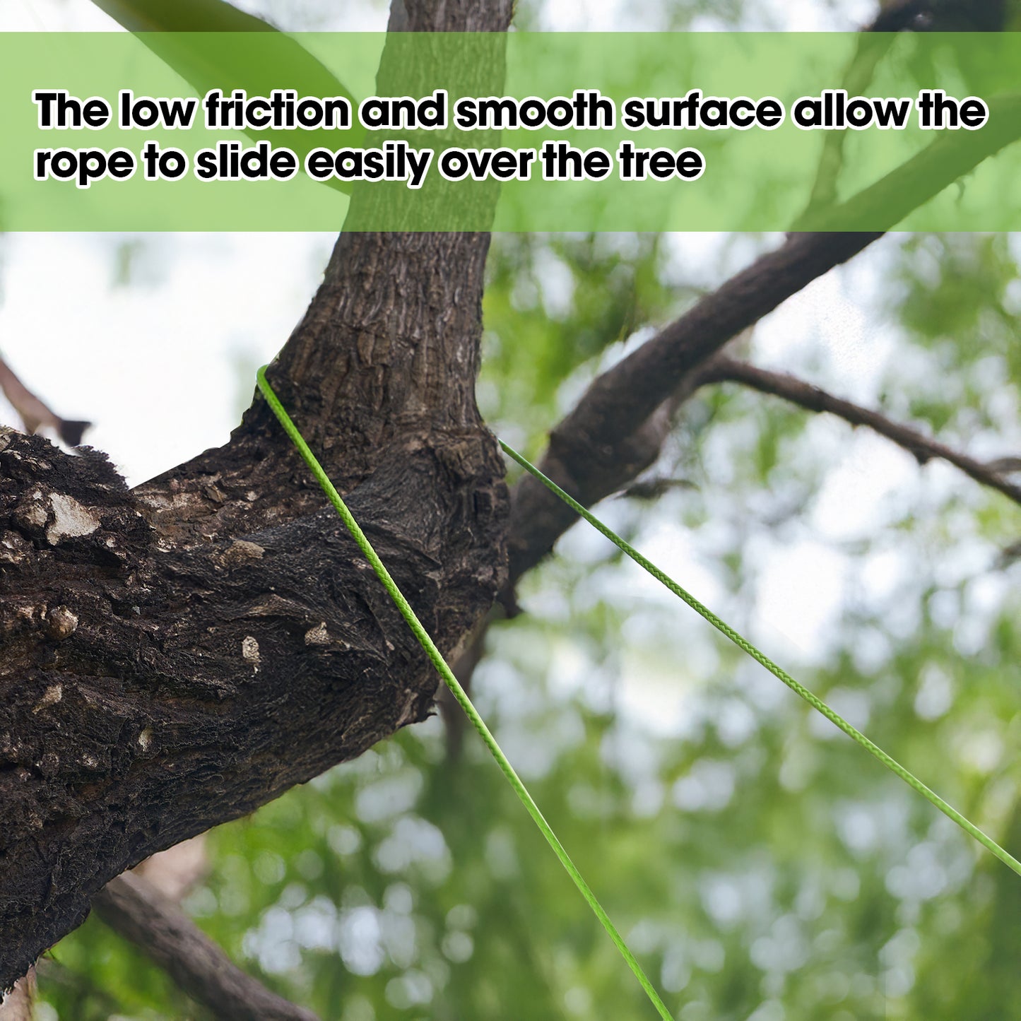 IMAGE Kevlar Cord196ft UHMWPE Braided Throw Line Nylon Cord 1.8mm, 660LB High Strength, Low Stretch, Spliceable Arborist Rope for Tree Work, Hammock, Tarp, Tent, Camping (Green, 196ft)