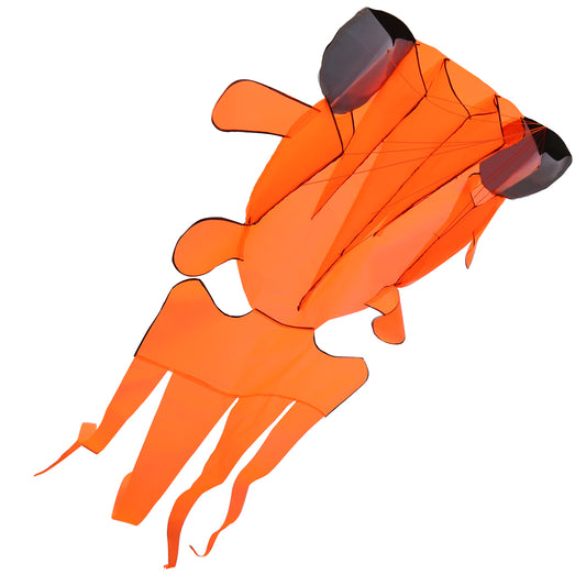 IMAGE 3D Kite Large Orange Goldfish Breeze Beach Kites with Huge Frameless Soft Parafoil Giant,Gift for Kids,Family