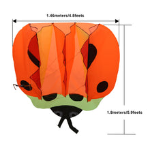 Load image into Gallery viewer, IMAGE 3D Kite Large Orange Ladybird Breeze Beach Kites with Huge Frameless Soft Parafoil Giant, Gift for Kids, Family
