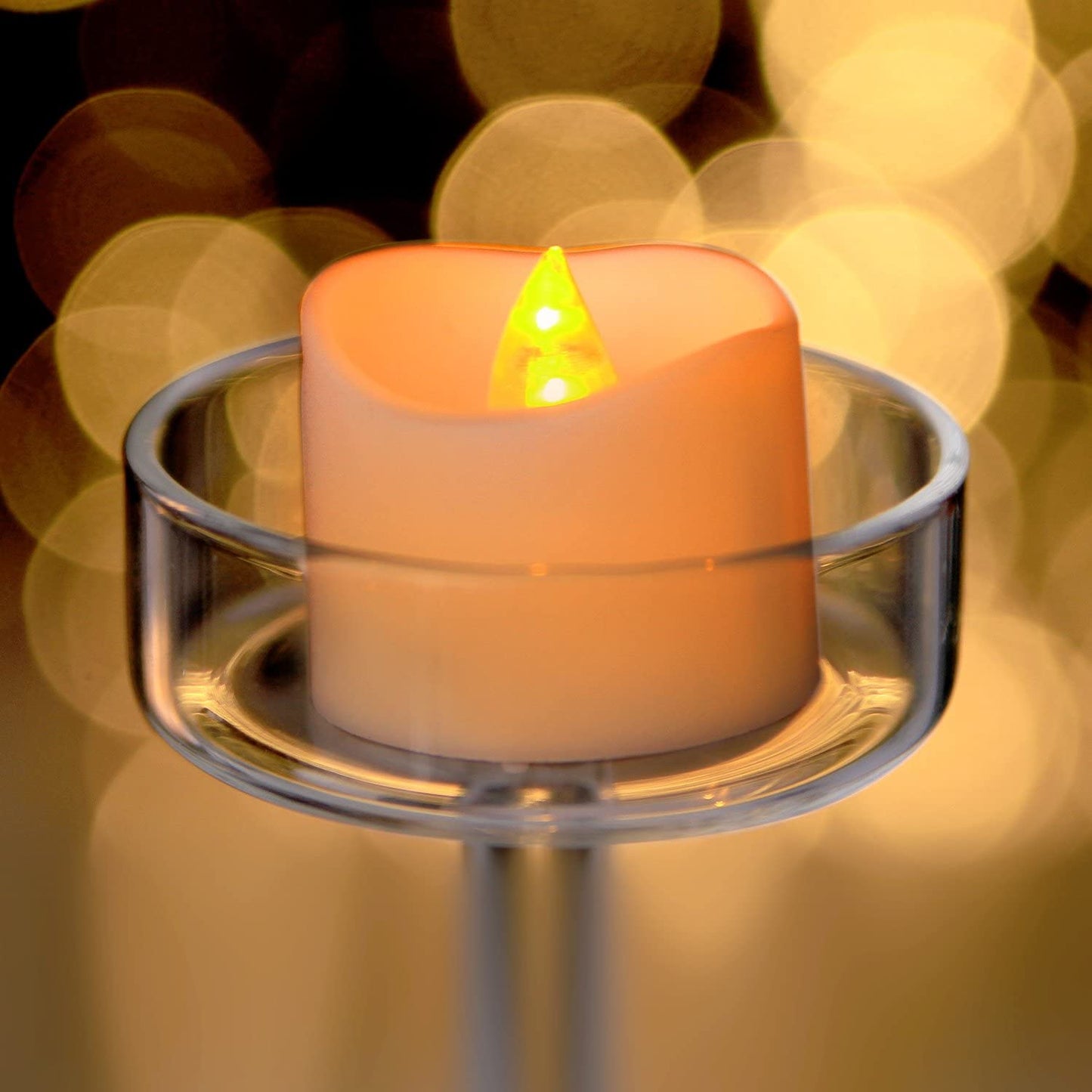 12PCS Tea Lights Flameless LED Battery Operated Candles Lights for Wedding Party Seasonal & Festival Celebration with 100pcs Decorative Fake Rose Petals