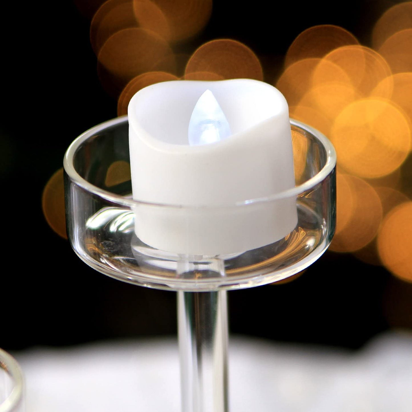 12PCS Tea Lights Flameless LED Battery Operated Candles Lights for Wedding Party Seasonal & Festival Celebration with 100pcs Decorative Fake Rose Petals