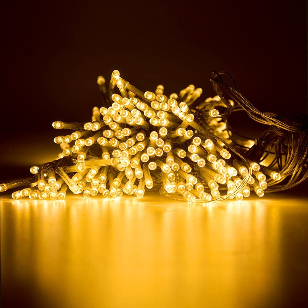 Curtain Lights, IMAGE 9.8ft x 9.8ft Power Driver LED String Lights with 8 Modes for Christmas/Halloween/Wedding/Party Backdrops - FULL Waterproof & UL Safety Standard