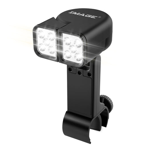 IMAGE BBQ Lights - 10 Super Bright LED Lights, Adjustable Handle with 360 Rotation, Fits Round & Square Grill Bars, Ideal for Cooking & Outdoor Use