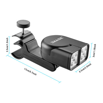IMAGE BBQ Lights - 10 Super Bright LED Lights, Adjustable Handle with 360 Rotation, Fits Round & Square Grill Bars, Ideal for Cooking & Outdoor Use
