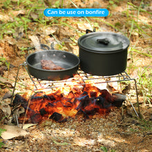 Load image into Gallery viewer, Charcoal Grill Camp Grill Mini Grill Folding Campfire Grill Portable Grill Lightweight Steel Mesh Barbecue Grill Camping Grill for Outdoor Camping Cooking Hiking Tailgating Backpacking Party
