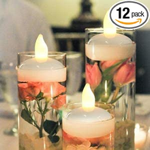 Load image into Gallery viewer, Floating Candles, IMAGE Flameless Floating LED Tea Lights 12 Pack Waterproof Tealight Candles for Wedding Party Spa Home Indoor Outdoor Decor-Warm White
