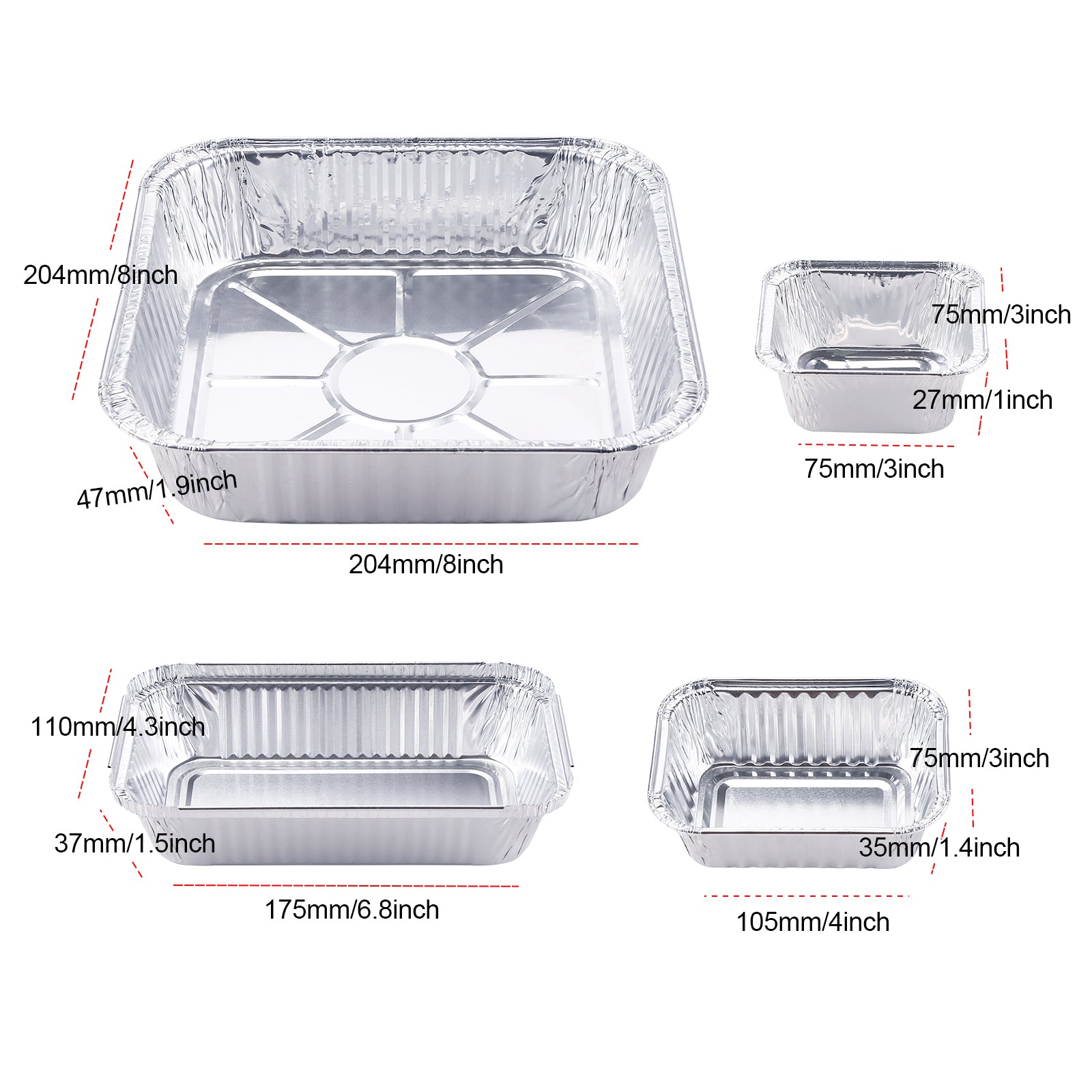 Disposable Aluminum Steam Table Pans for Roasting & More