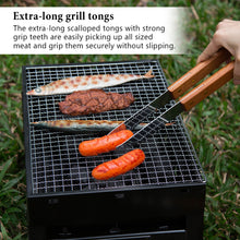 Load image into Gallery viewer, IMAGE BBQ Accessories Grilling Tools,Stainless Steel BBQ Tools Grill Tools Set for Cooking, Backyard Barbecue &amp; Outdoor Camping Gift for Man Dad Women Barbecue Enthusiasts Set of 4
