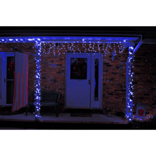 Load image into Gallery viewer, 8 Modes Curtain Icicle Lights 16.4x2 Foot 150LED with Memory Function Starry Fairy Lights for Indoor Outdoor Fair Garden Patio Party Decor with Waterproof and UL Safety Standard
