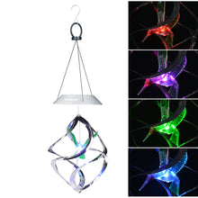 Load image into Gallery viewer, Hummingbird Wind Chime - Color Changing Solar Hanging Lights Xmas Gifts for Decor Home Garden Patio Yard Indoor Outdoor

