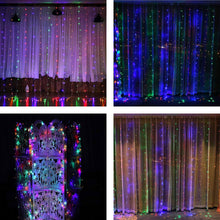 Load image into Gallery viewer, Curtain Lights 9.8x6.6 Feet 224 LED String Lights Fairy String Lights for Wedding Party Home Garden Indoor Outdoor Wall Backdrops Decorations Waterproof UL Safety Standard
