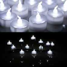 Load image into Gallery viewer, AGPtEK Timer Tea Lights,24 Pack Flameless Timer LED Candles Battery-Operated Tealight Candles No Flicker Long Lasting Tealight with Auto On/Off for Wedding Holiday Party Home Decoration (Cool White)
